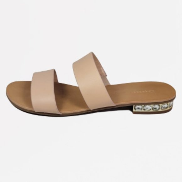 Dune London Shoes - Dune London Nesha Nude Leather Sandal - Size: 6M / 37